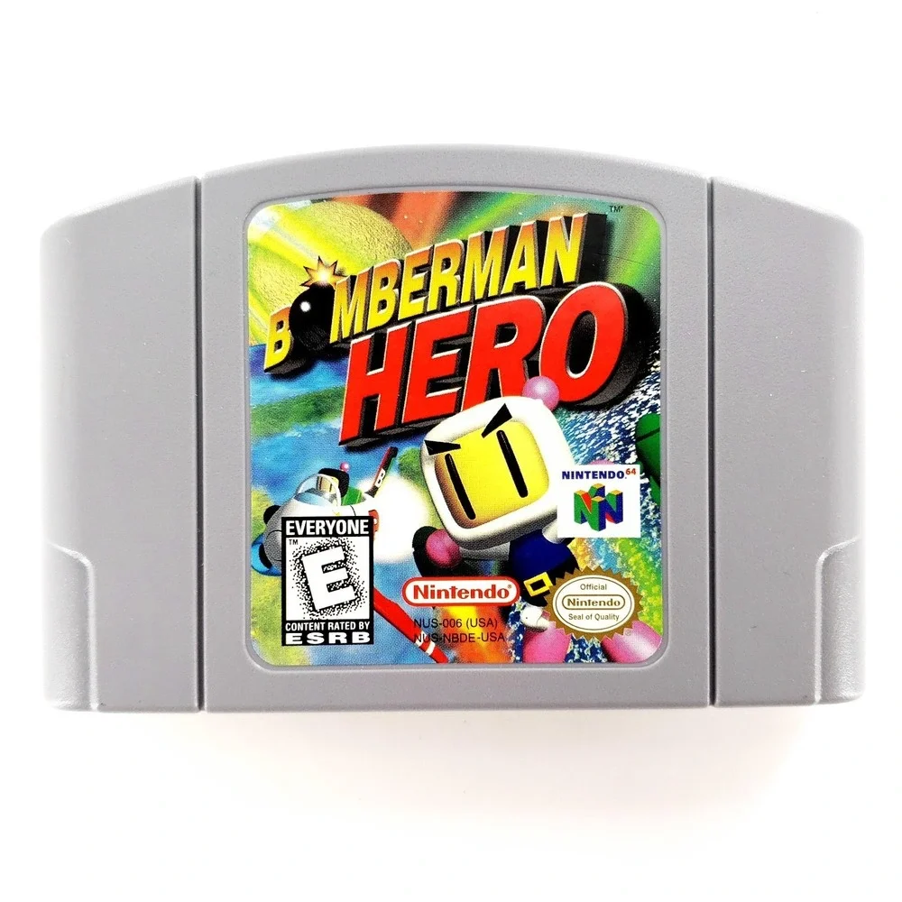 Bomberman Hero (Nintendo 64, 1998) Authentic Cartridge Only Tested & Works